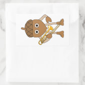 Röbchenmantel Rechteckiger Aufkleber (Tasche)