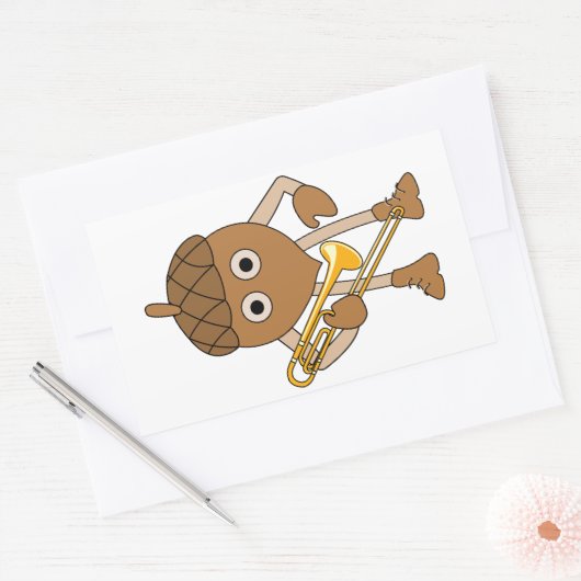 Röbchenmantel Rechteckiger Aufkleber (Umschlag)