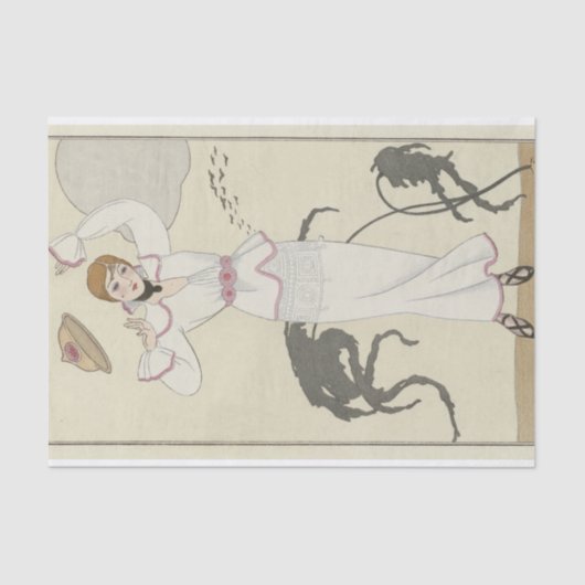 Robe de Drap Blank 1912 von George Barbier Seidenpapier (Vorderseite)