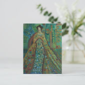 Robed Woman Postkarte (Stehend Vorderseite)
