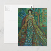 Robed Woman Postkarte (Vorne/Hinten)