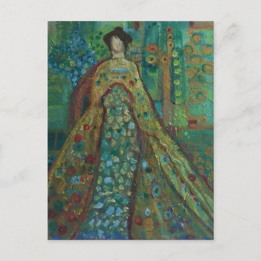 Robed Woman Postkarte (Vorderseite)