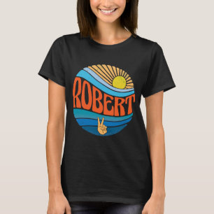 Rober Vintag Sunset Robert Groovy Gefärbte Krawatt T-Shirt