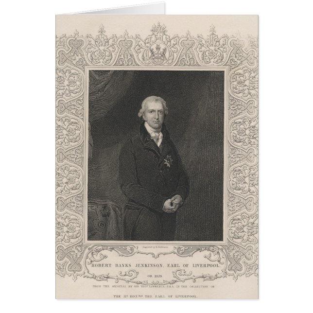 Robert Banks Jenkinson, 2. Earl of Liverpool (Vorne)