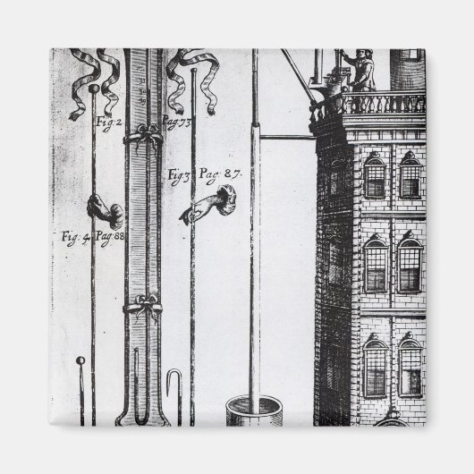 Robert Boyles Entwicklung der Wasserpumpe Magnet (Vorne)