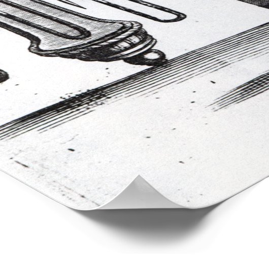 Robert Boyles Entwicklung der Wasserpumpe Poster (Ecke)