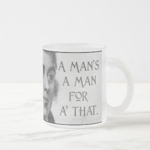 Robert brennt einen Mann ist eine Mann-Tasse Mattglastasse