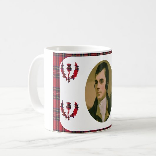 Robert brennt Tribut-Tasse Kaffeetasse (Vorderseite Links)