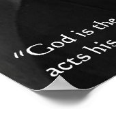 Robert Browning God Perfect Poet Quote Poster (Ecke)