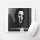 Robert Browning God Perfect Poet Zitat Mousepad (Mit Mouse)