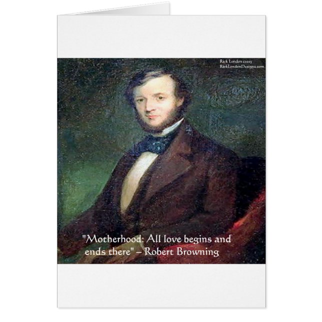 Robert Browning Motherhood Zitat (Vorne)