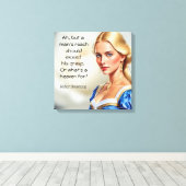 Robert Browning Zitat Oder was für ein Paradies Leinwanddruck (Insitu (Holzboden))