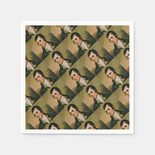 Robert Burn feiert Burns Nacht Serviette (Vorderseite)