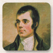 Robert Burn feiert Burns Nacht Untersetzer (Vorderseite)