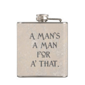 Robert Burns A Man's a Man Tasse Flachmann (Rückseite)