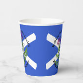 Robert Burns Birthday Geem Thistle Flag Große Pappbecher (Links)