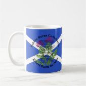 Robert Burns Birthday Geem Thistle Flag Kaffeetasse (Links)