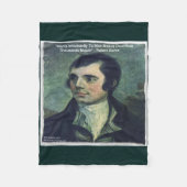 Robert Burns "Die Unmenschlichkeit des Menschen" F Fleecedecke (Vorderseite)