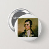 Robert Burns Famous Quote Button (Vorne & Hinten)
