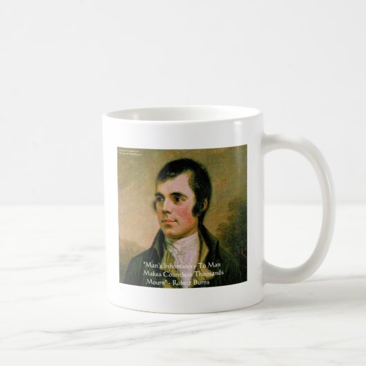 Robert Burns Famous Quote Kaffeetasse (Rechts)