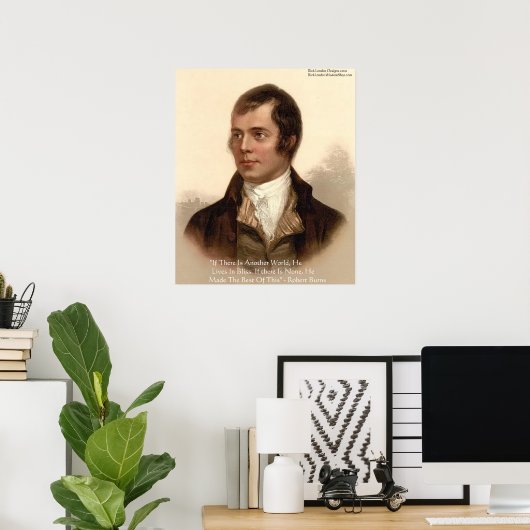 Robert Burns Famous Quote Poster (Heimbüro)