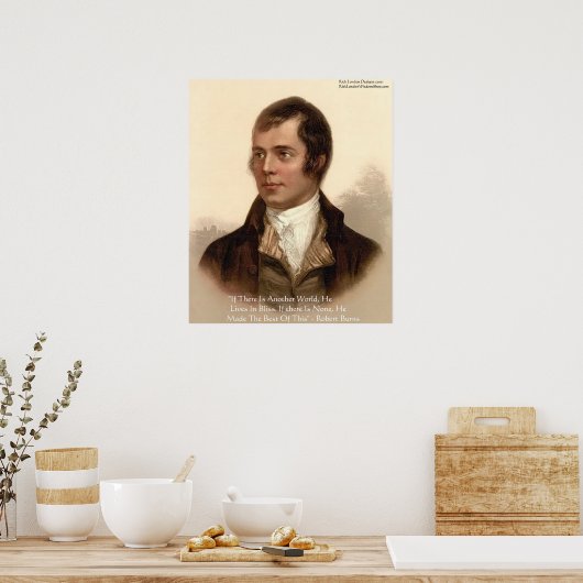 Robert Burns Famous Quote Poster (Küche)