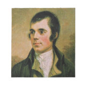 Robert Burns feiert Burns Nacht Notizblock (Vorderseite)