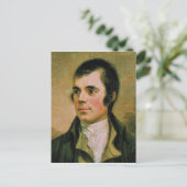 Robert Burns feiert Burns Nacht Postkarte (Stehend Vorderseite)