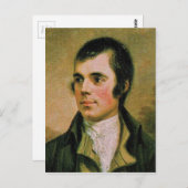 Robert Burns feiert Burns Nacht Postkarte (Vorne/Hinten)