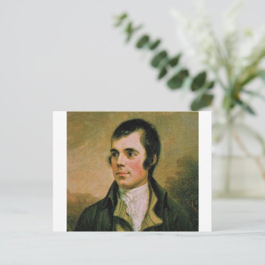 Robert Burns feiert Burns Nacht Postkarte (Stehend Vorderseite)