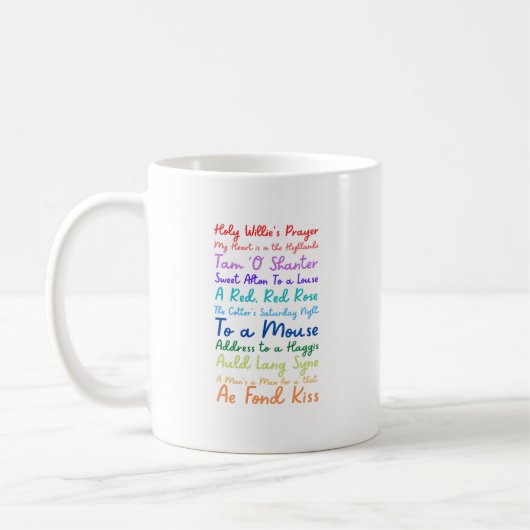 Robert Burns Geems - Tasse (Links)
