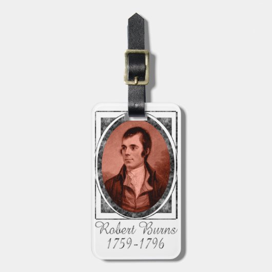 Robert Burns Gepäckanhänger (Vorderseite vertikal)