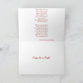 Robert Burns-Karte Feiertagskarte (Innenseite)