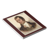 Robert Burns Liebe Zitat Notepad Notizblock (angewinkelt)