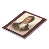 Robert Burns Liebe Zitat Notepad Notizblock (Rotiert)