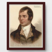 Robert Burns Liebe Zitat Plaque Fotoplatte (Vorderseite)
