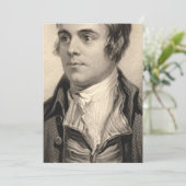 Robert Burns Portrait Einladung (Stehend Vorderseite)