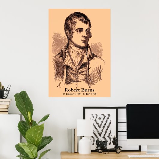 Robert Burns Poster (Heimbüro)