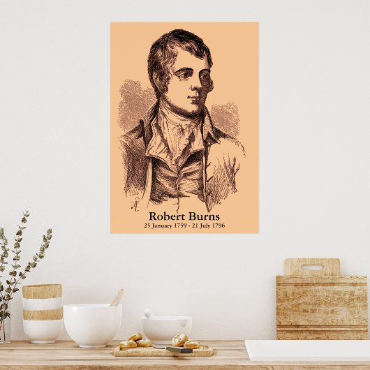 Robert Burns Poster (Küche)
