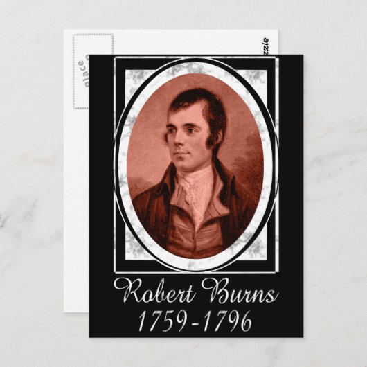 Robert Burns Postkarte (Vorne/Hinten)