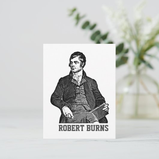 Robert Burns Postkarte (Stehend Vorderseite)