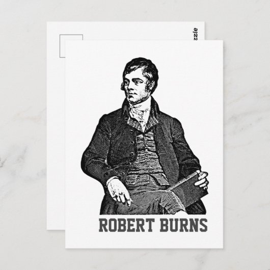 Robert Burns Postkarte (Vorne/Hinten)