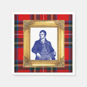 Robert Burns Royal Stewart Kariert Cocktail Serviette (Vorderseite)