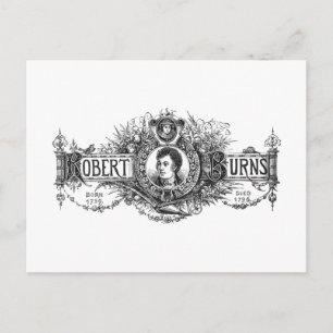 Robert Burns Schottischer Dichter und Texter, Scho Postkarte