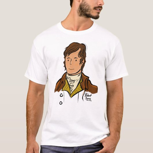 Robert Burns Schottlands Nationaler Dichter T-Shirt (Vorderseite)