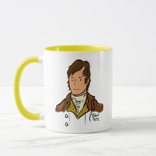 Robert Burns Schottlands Nationaler Dichter Tasse (Links)
