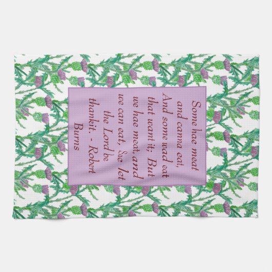 Robert Burns - Segen Geschirrtuch (Horizontal)