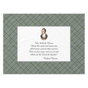 Robert Burns Selkirk Grace Tischdecke
