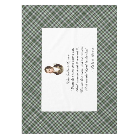 Robert Burns Selkirk Grace Tischdecke (Vorderseite)