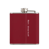 Robert Burns Silhouette Flask Flachmann (Rückseite)